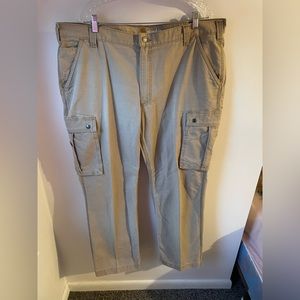 Carhartt 100272 253 Rugged Relaxed Fit Straight Cargo Pants Men's 42x30 Khaki